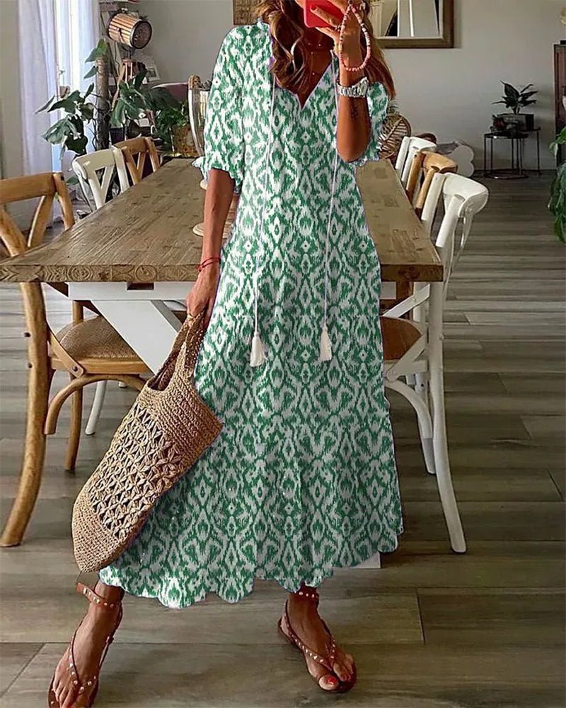 Coris - Flattering Bohemian Dress