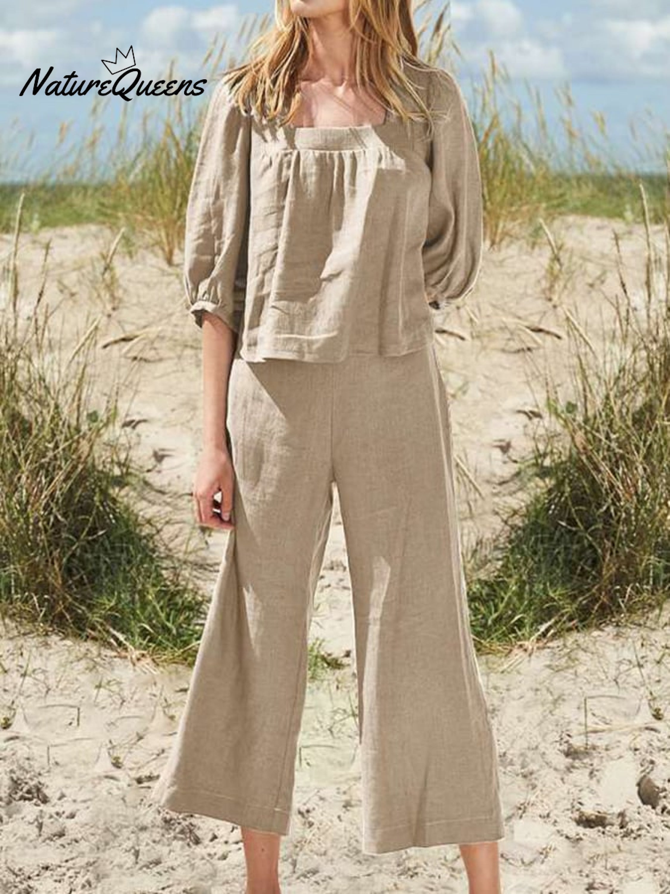 Casual Loose Solid Color Suit