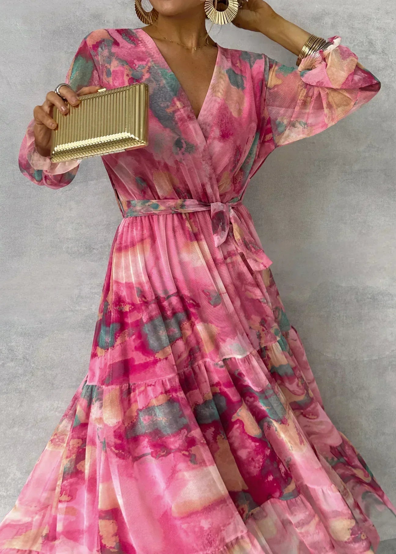 Mollie | Floral Wrap Maxi Dress