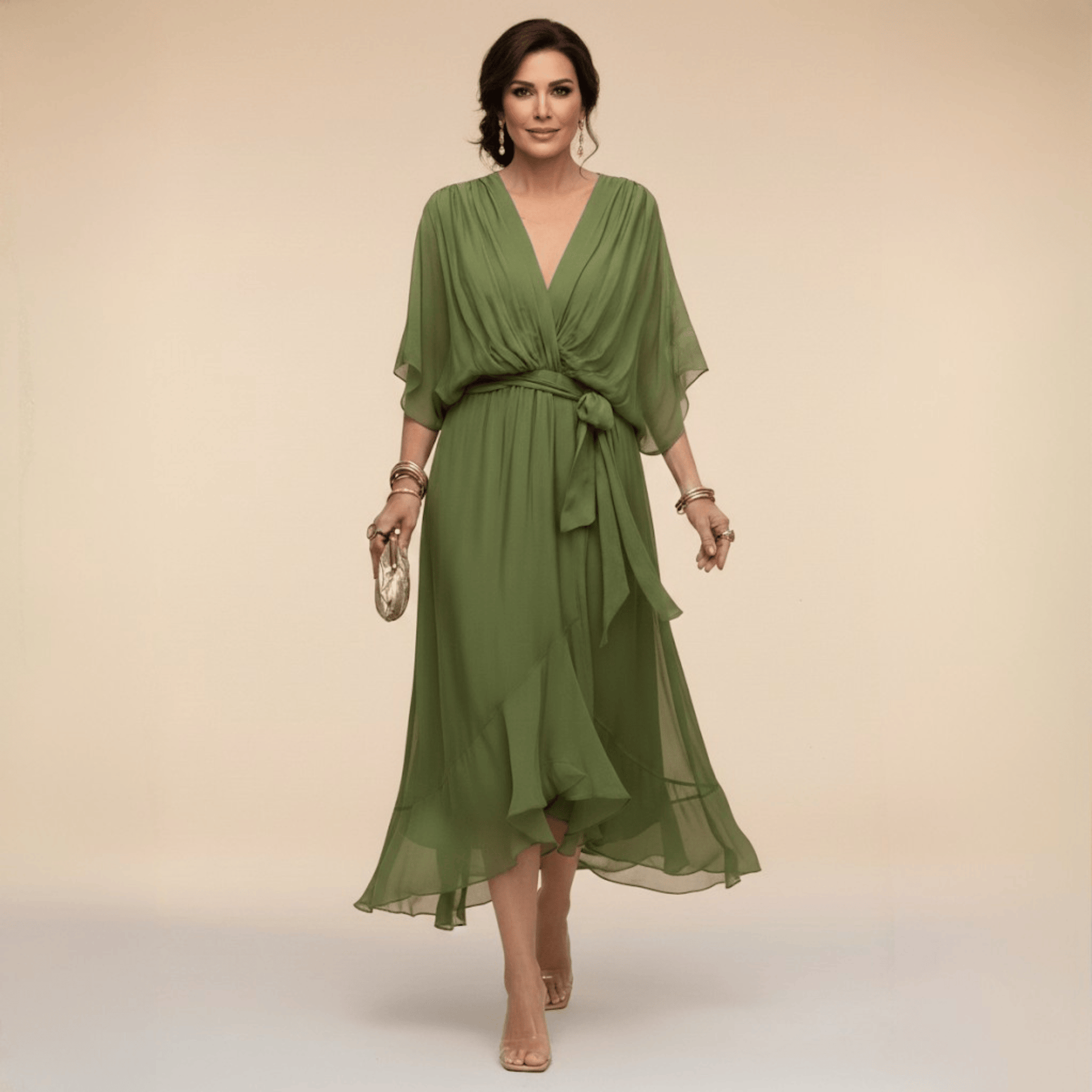 Mirabelle - Airy V-Neck Dress