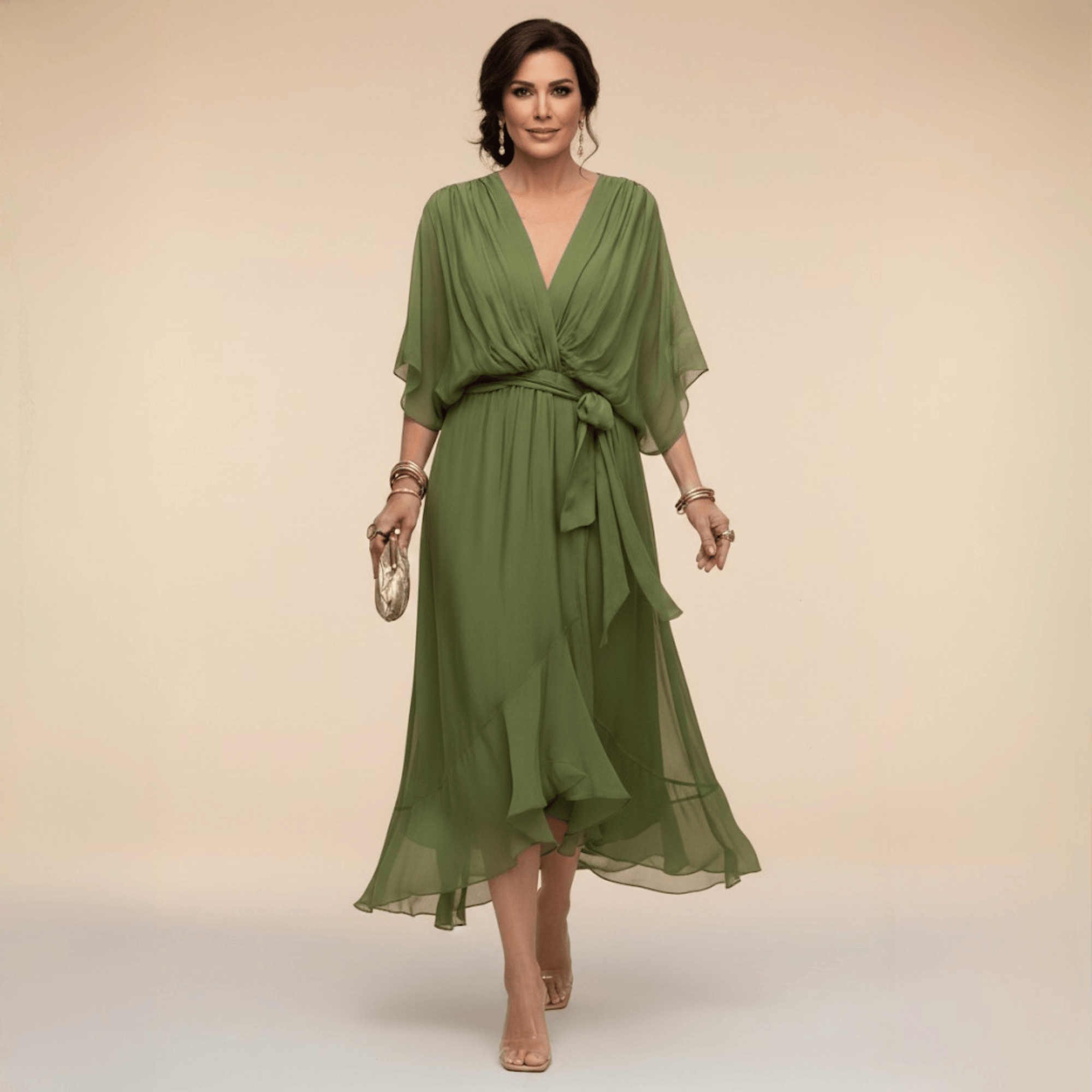 Mirabelle - Airy V-Neck Dress