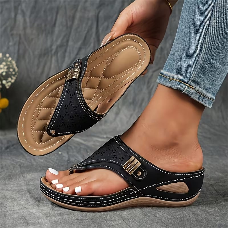 Ysola - Soft-Touch Wedge Sandals