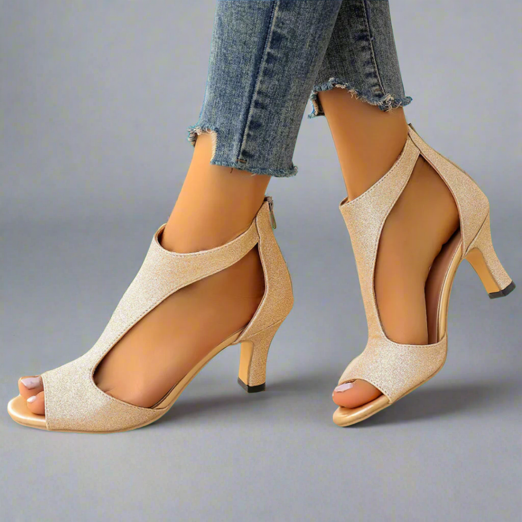 Heidrun | Elegant and comfortable heeled sandals
