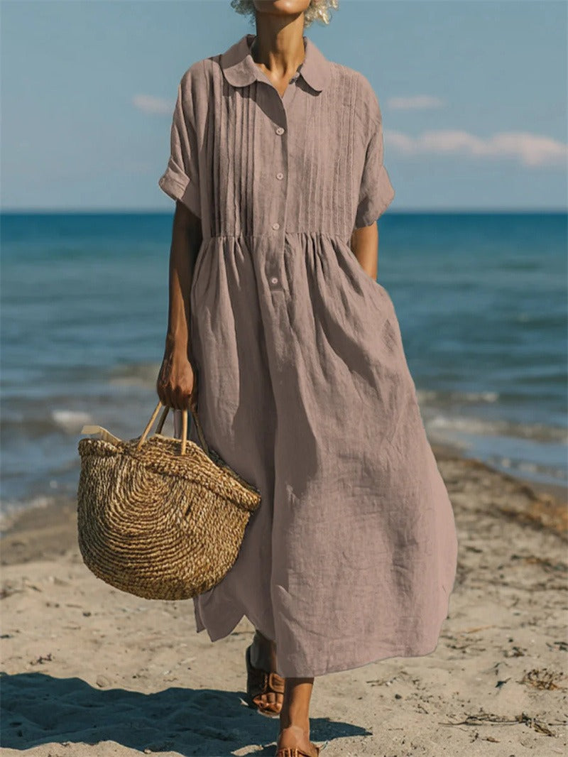 Galilea - Breezy Button-Front Dress