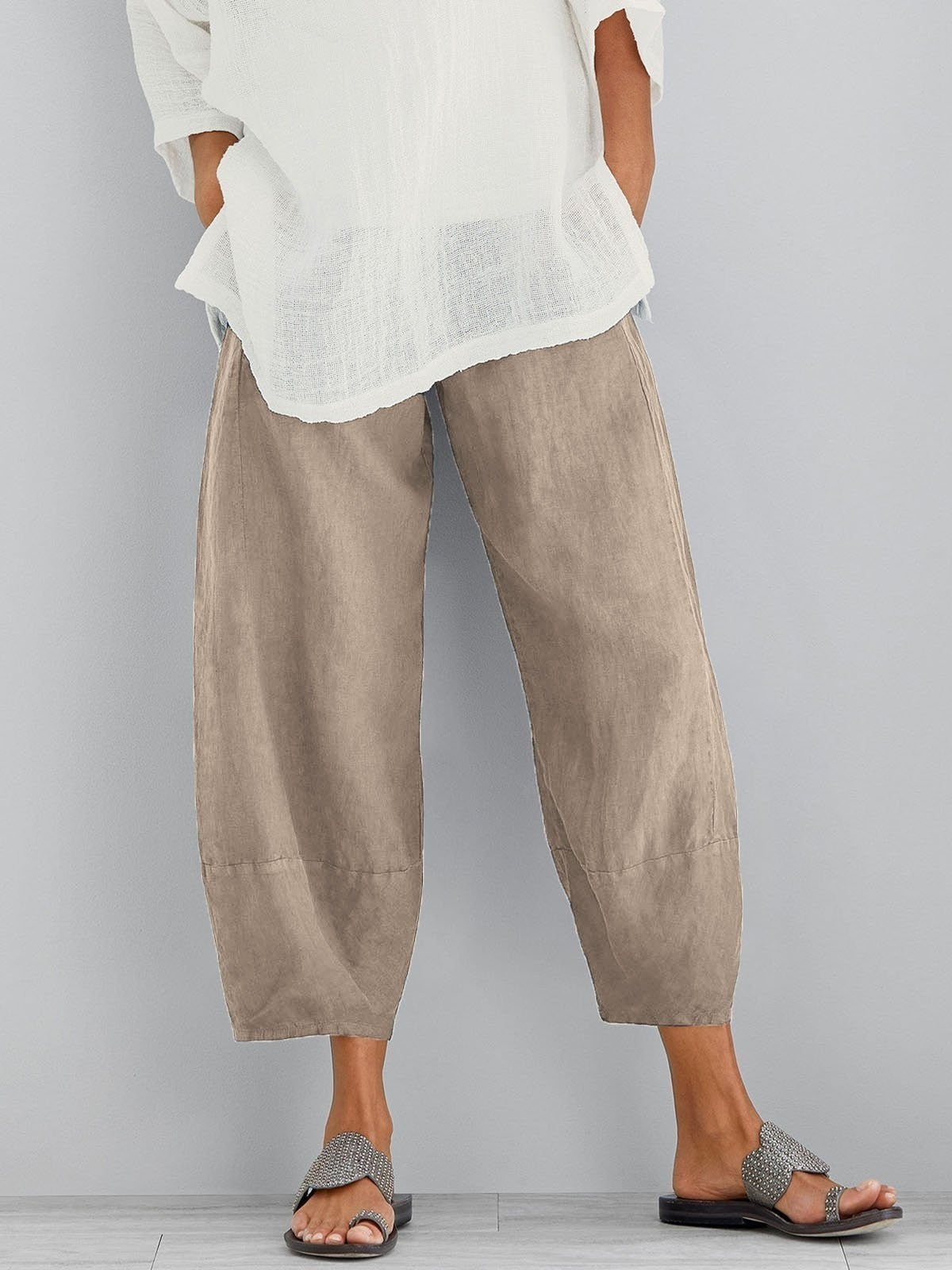 Josette - Lightweight Cropped Trousers