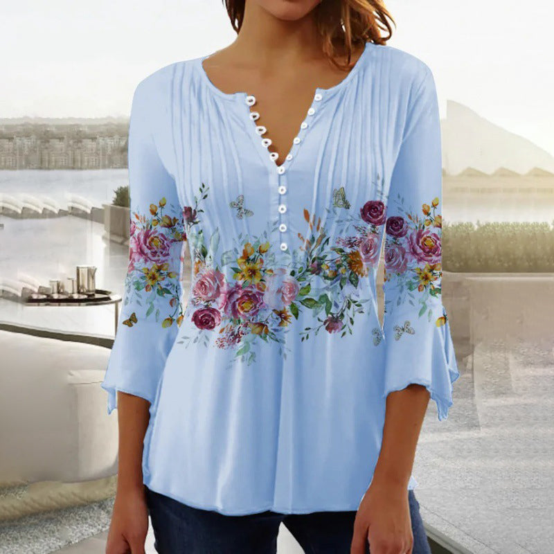 Devika - Floral Print Blouse
