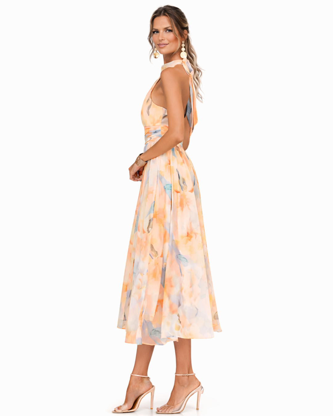 Lucille - Lightweight Halter Maxi Dress
