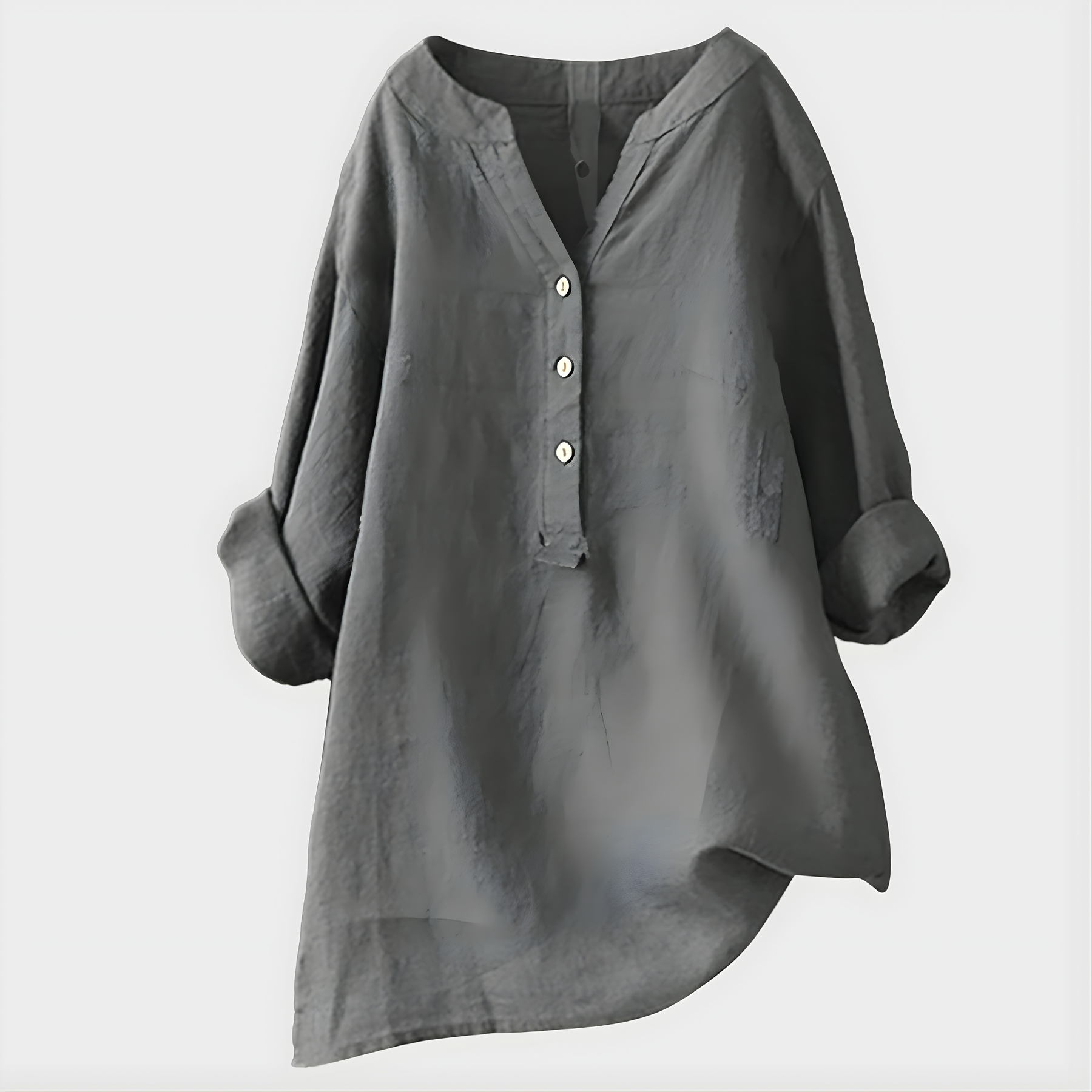 Fenella - Button Front Tunic Blouse