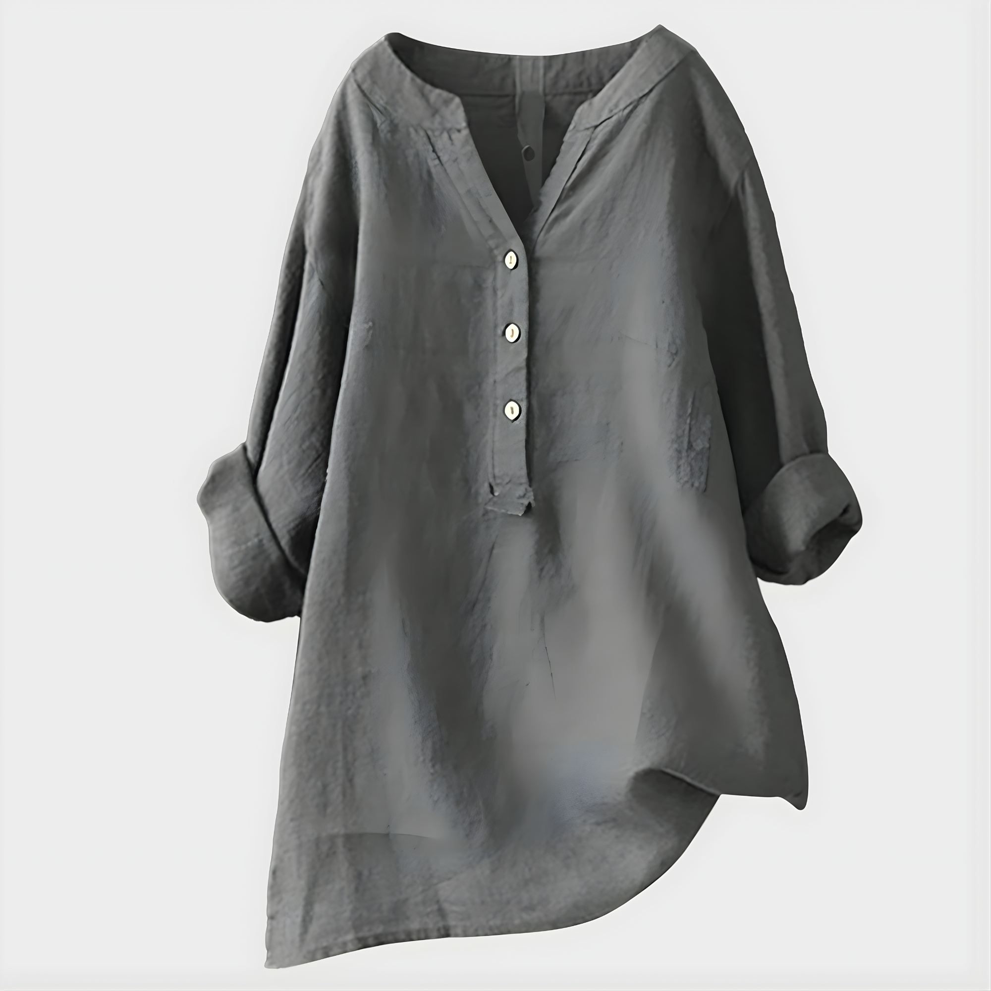 Fenella - Button Front Tunic Blouse