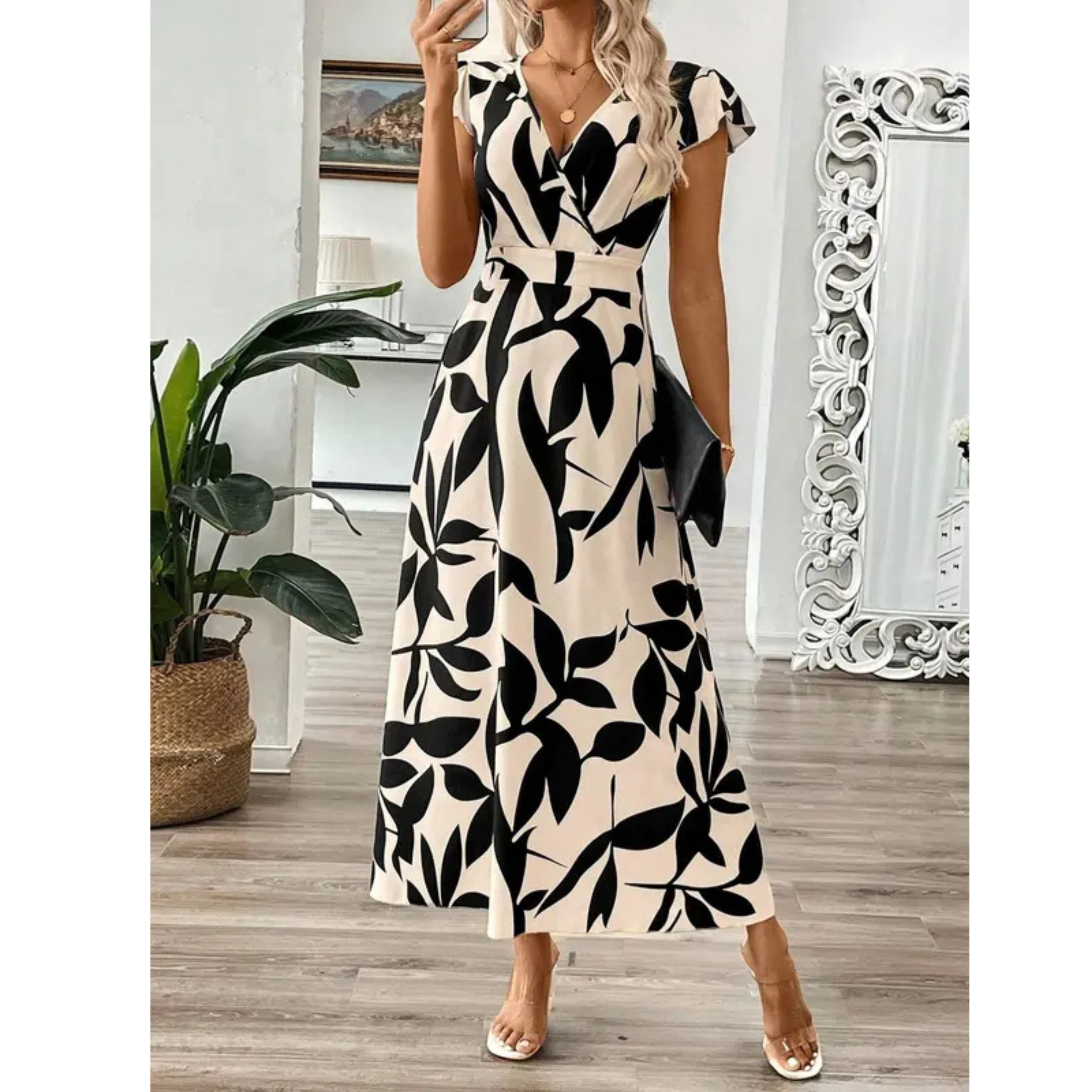 Hanneli - Soft-Touch Wrap Maxi Dress