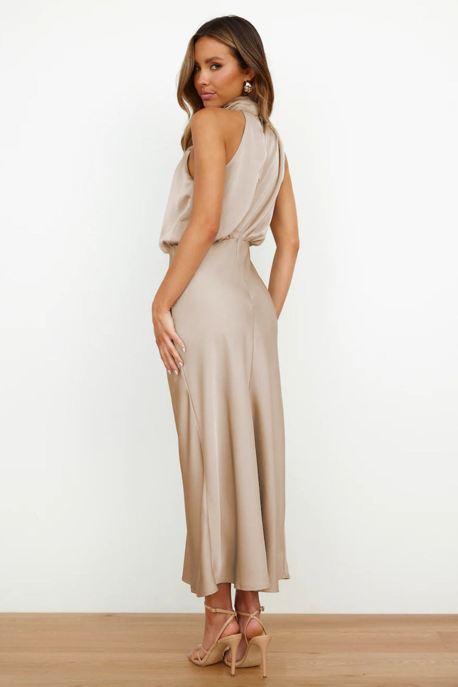 Theodosia - Draped Maxi Dress
