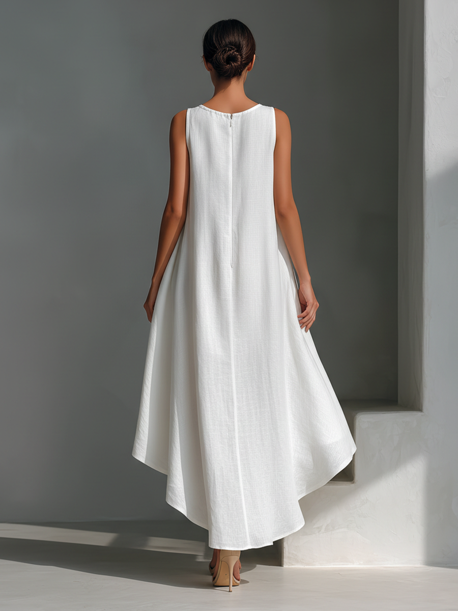 Elvina - Breezy Linen Midi Dress