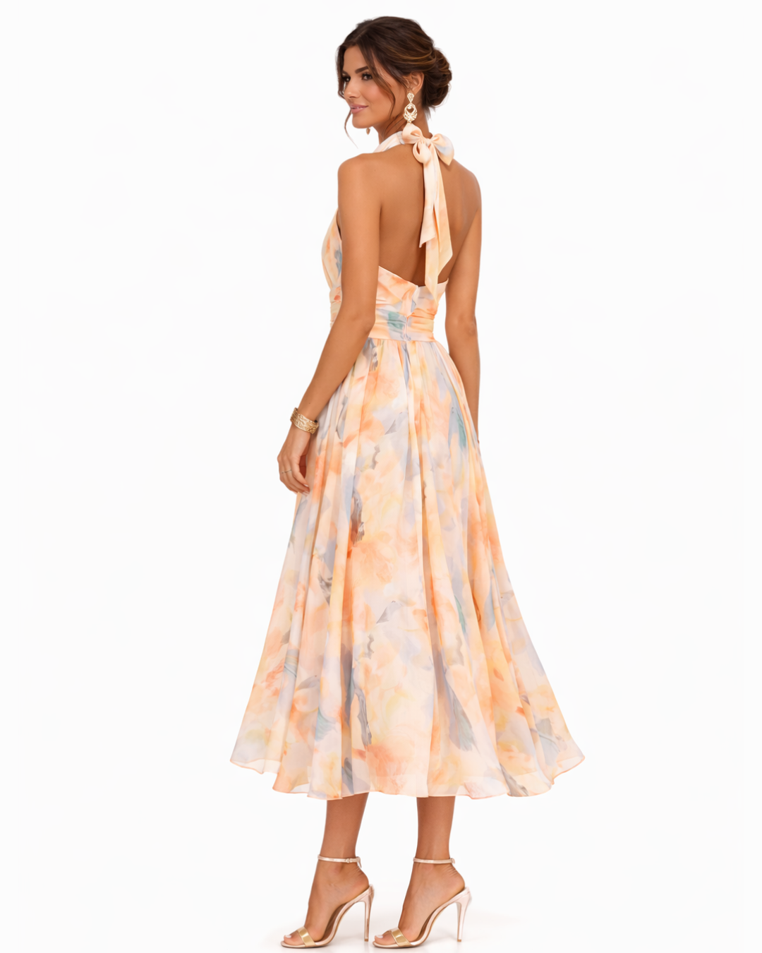 Lucille - Lightweight Halter Maxi Dress