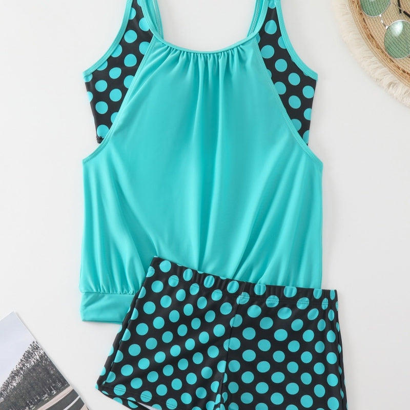 Celandine - Quick-Dry Retro Polka Dot Bikini Set