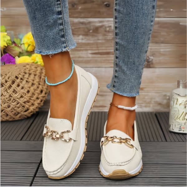 Ellie - Flat Buckle Loafers