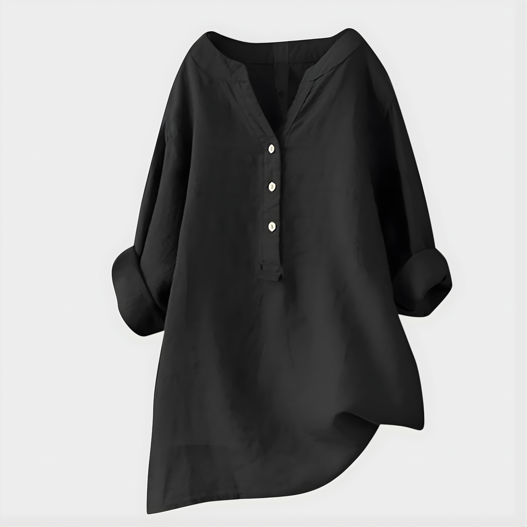Fenella - Button Front Tunic Blouse