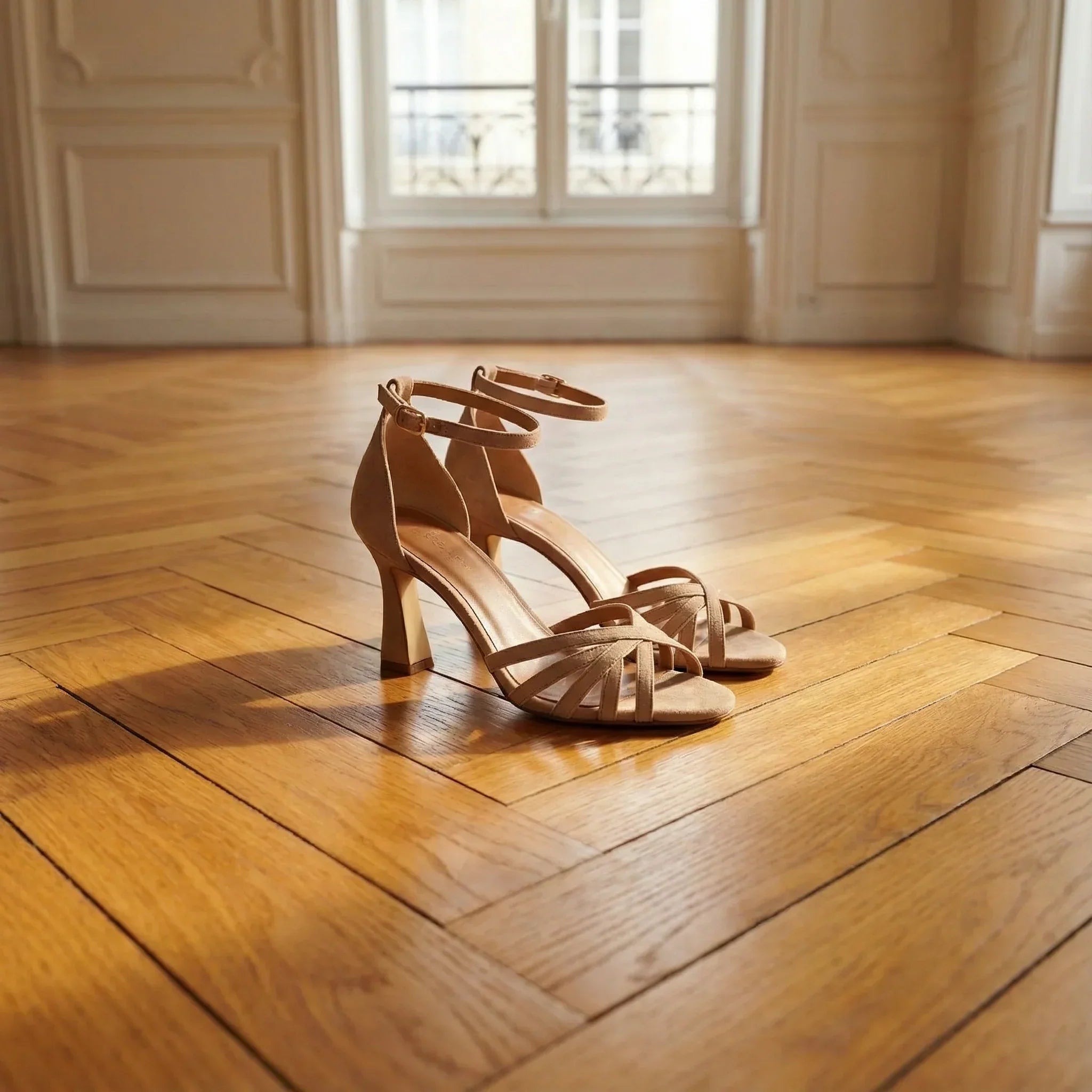 Selah - Elegant Patchwork Heeled Sandals