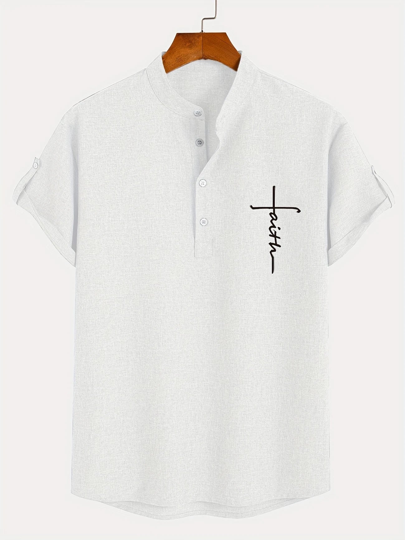 Harlan - Textured High-Collar Shirt