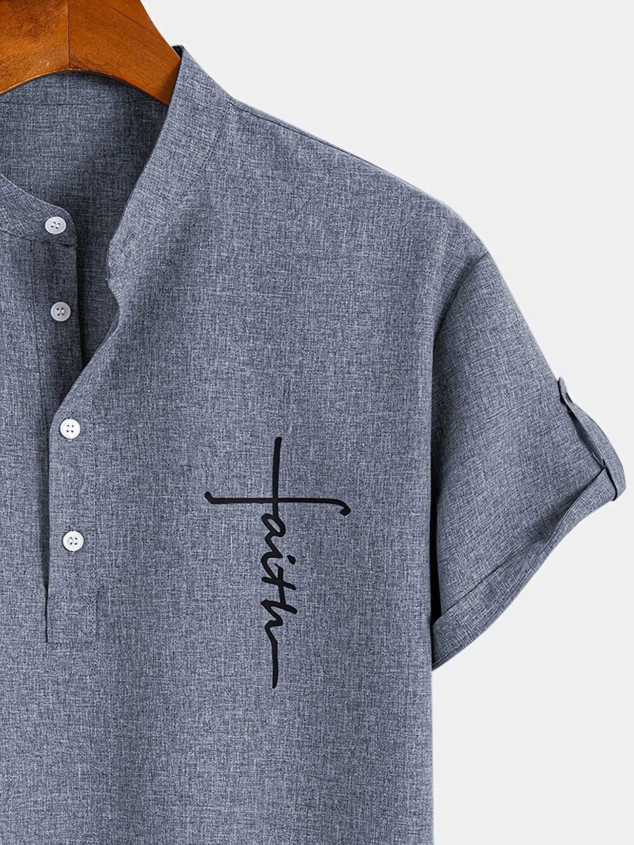 Harlan - Textured High-Collar Shirt
