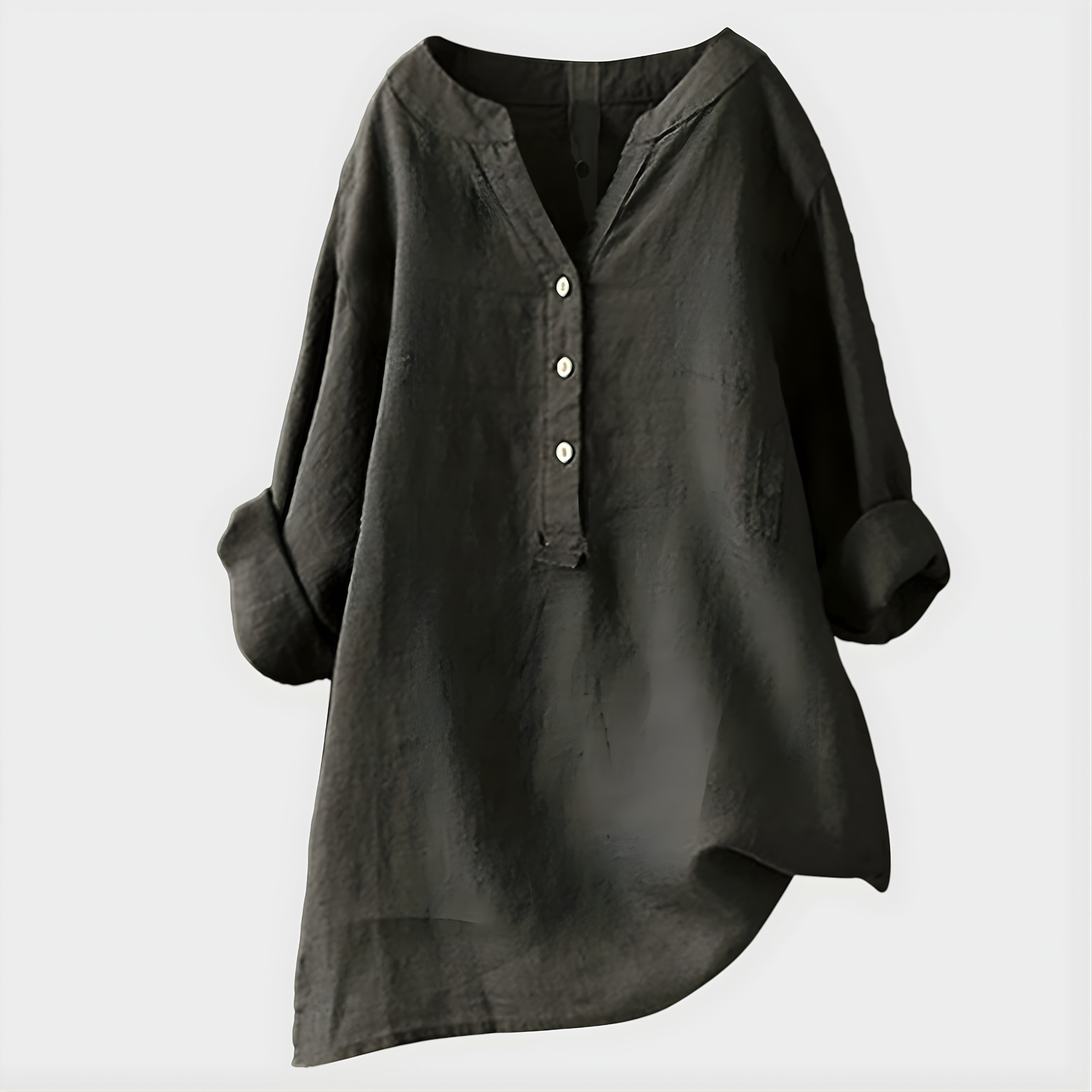 Fenella - Button Front Tunic Blouse