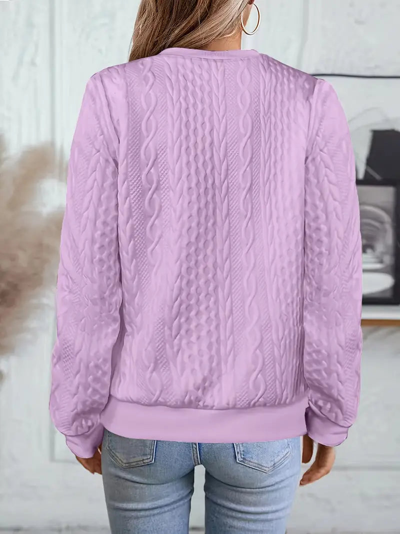 Elvarine™ | Textured Zip-Up Bomber Jacket