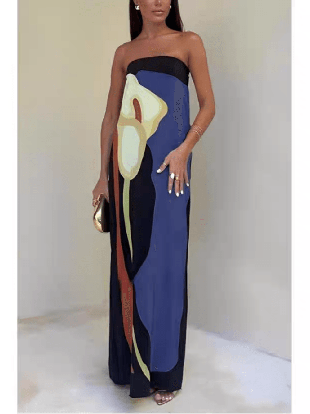 Eliana™ | Chic Strapless Maxi Dress