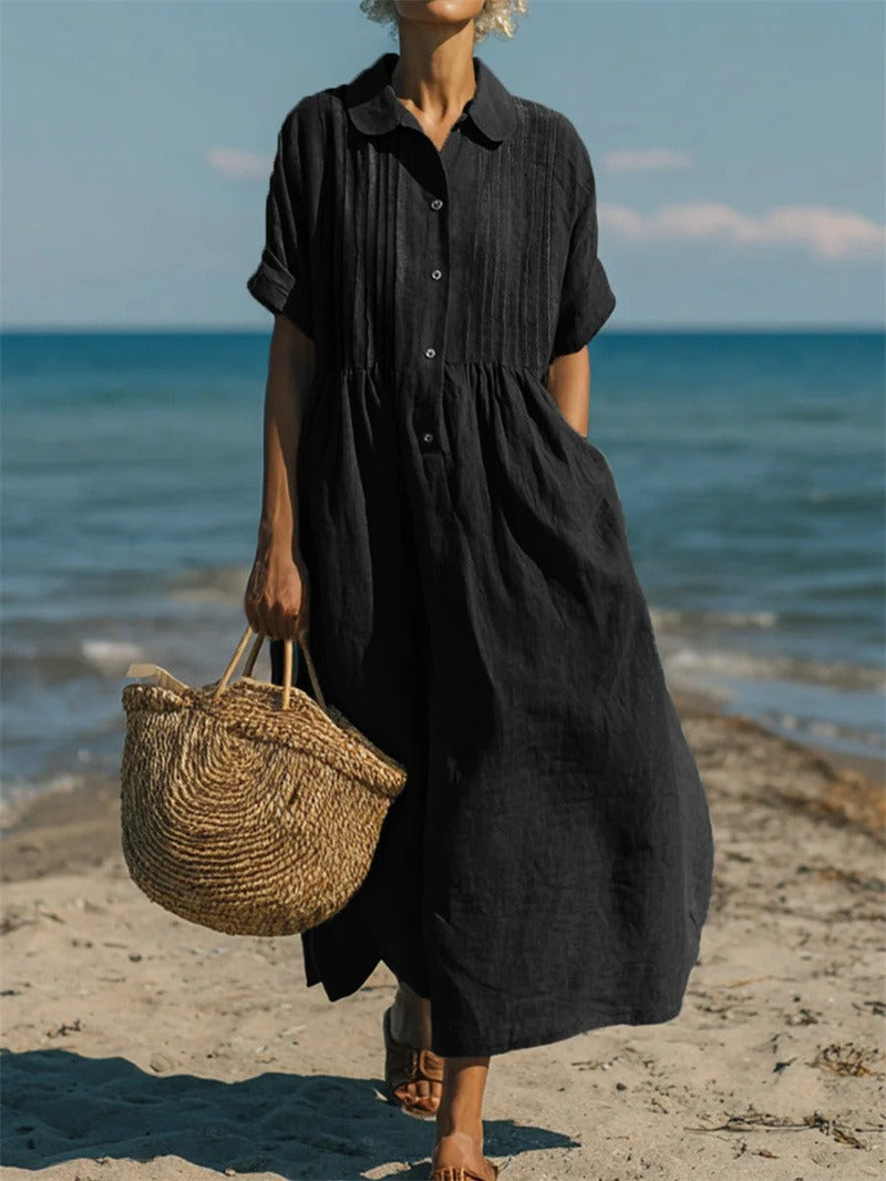 Florinelle - Button Shirt Maxi Dress