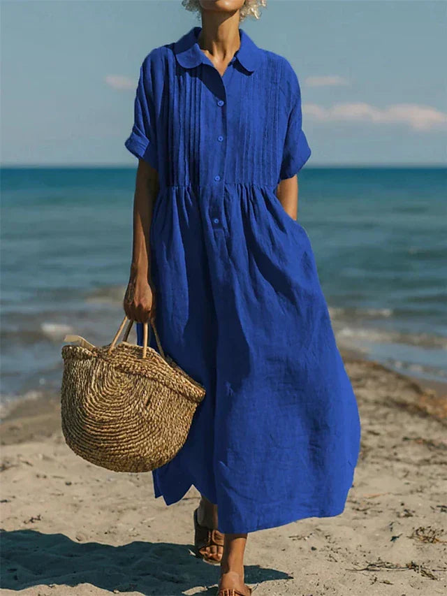 Florinelle - Button Shirt Maxi Dress