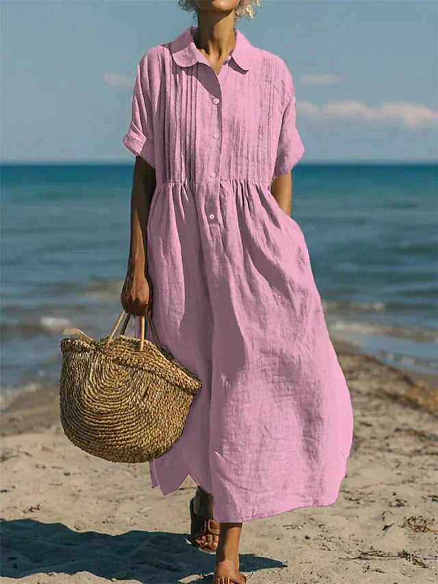 Galilea - Breezy Button-Front Dress
