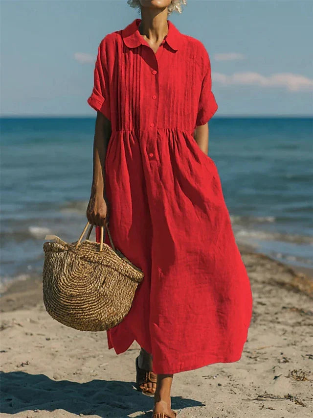 Galilea - Breezy Button-Front Dress