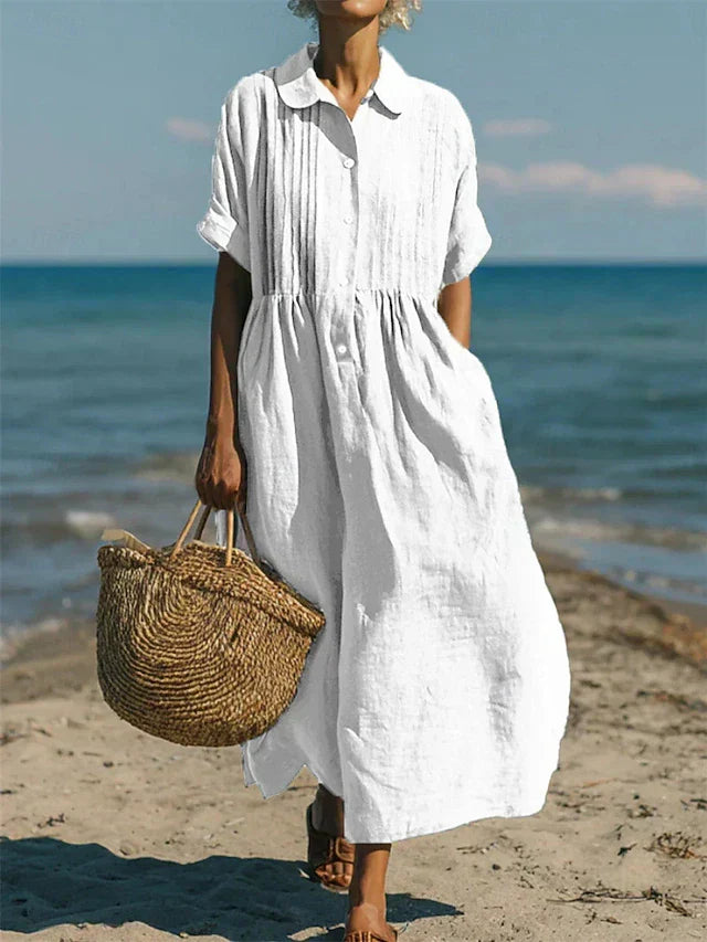 Florinelle - Button Shirt Maxi Dress