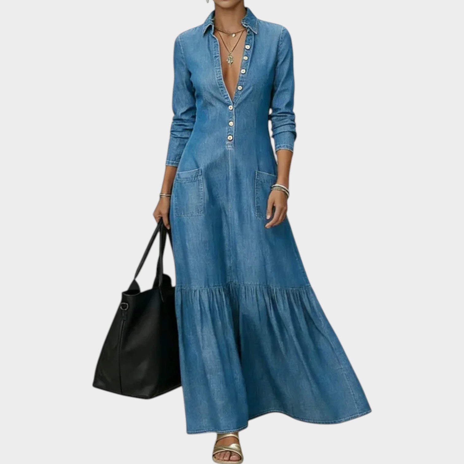 Mavira - Soft-Touch Maxi Dress