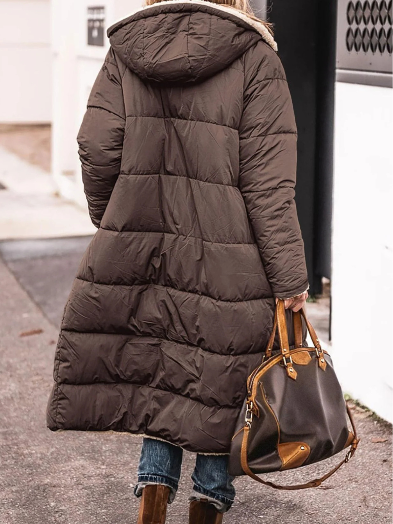 AVERY REVERSIBLE LONGLINE COAT
