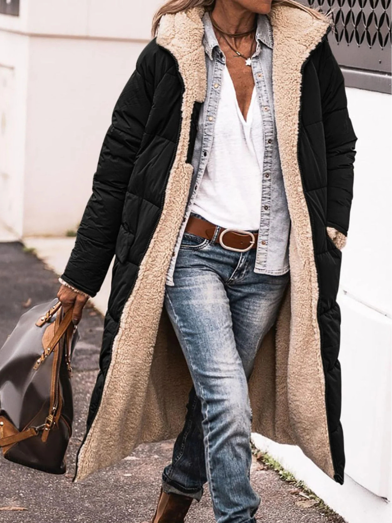 AVERY REVERSIBLE LONGLINE COAT