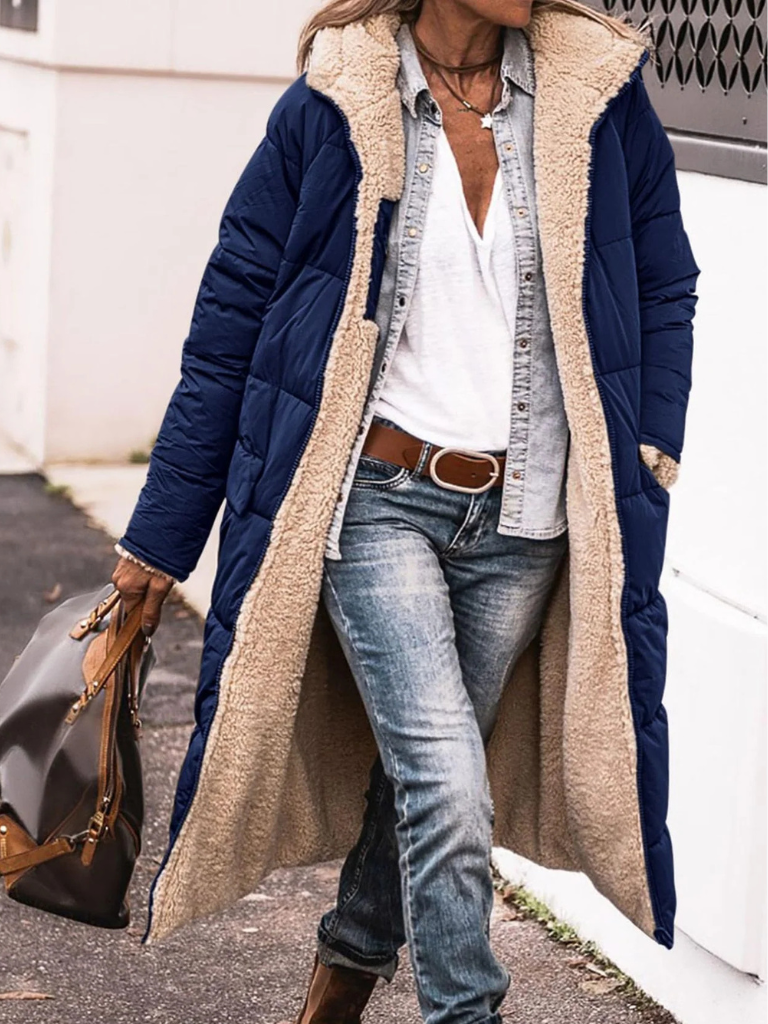 AVERY REVERSIBLE LONGLINE COAT