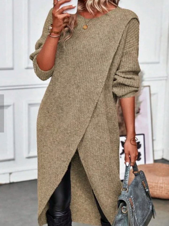 ARIA WRAP KNIT DRESS