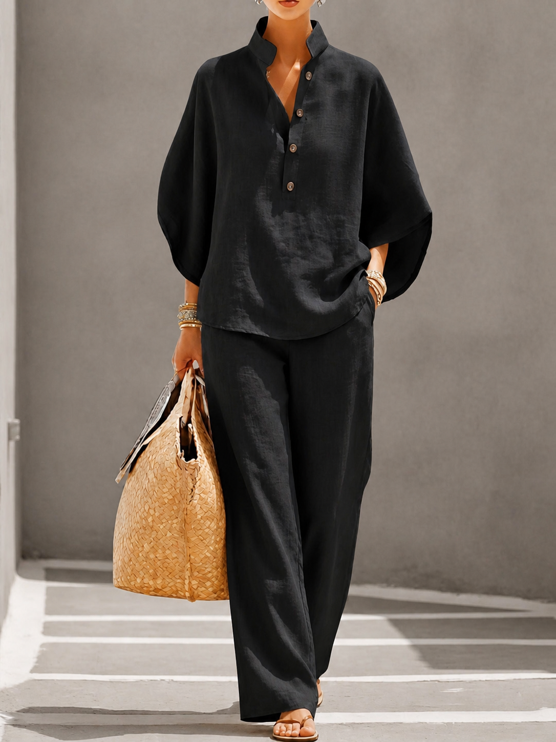 Evangeline - Breezy Linen Two-Piece Set