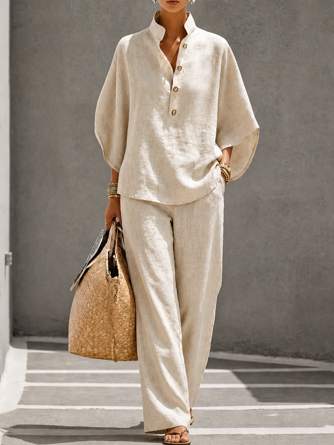 Evangeline - Breezy Linen Two-Piece Set