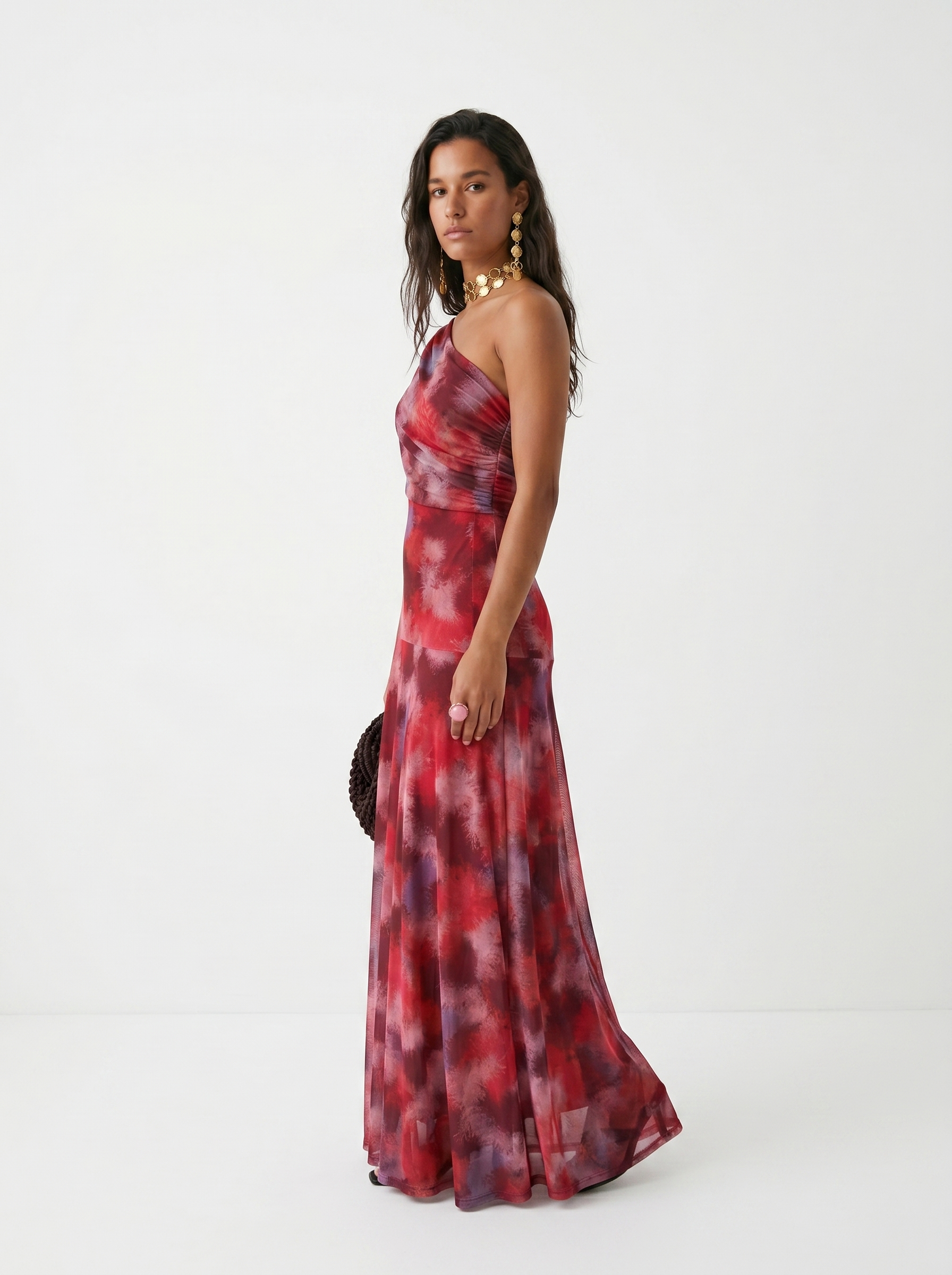Kaida - Draped Off-Shoulder Dress