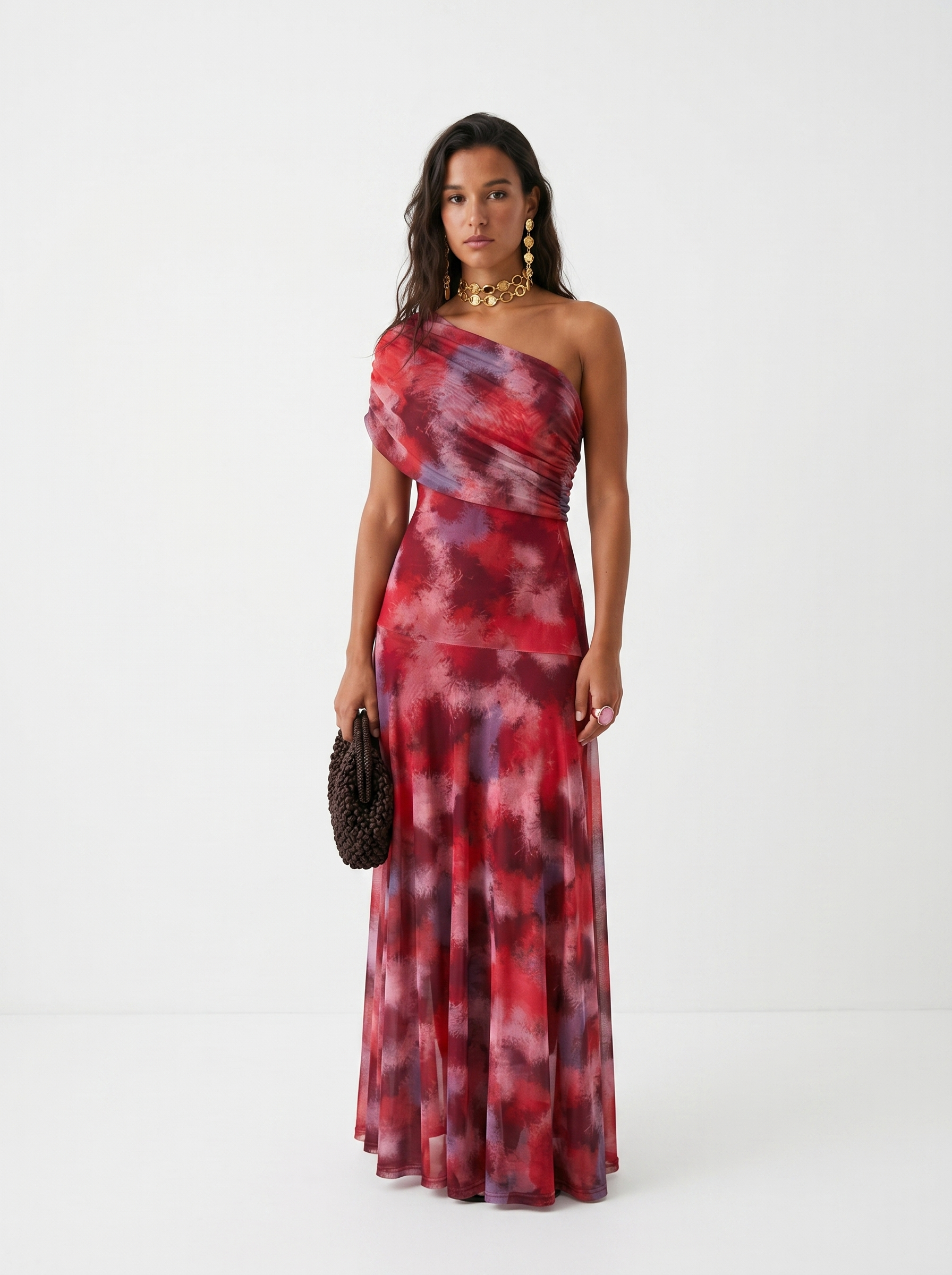 Kaida - Draped Off-Shoulder Dress