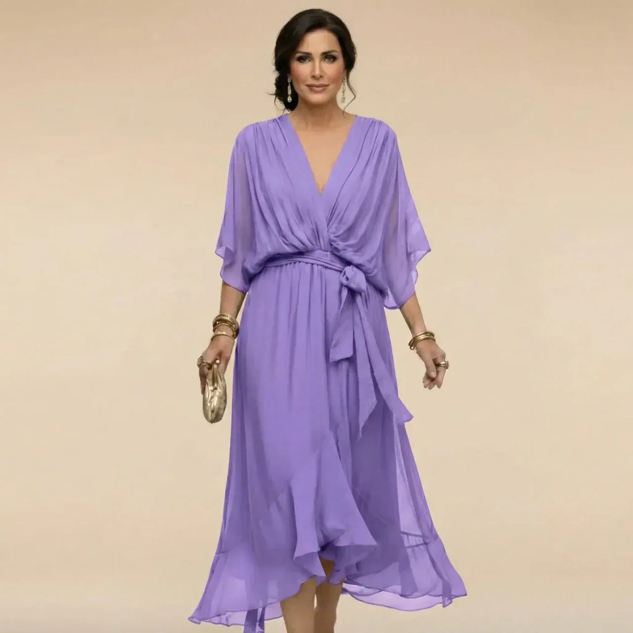 Mirabelle - Airy V-Neck Dress