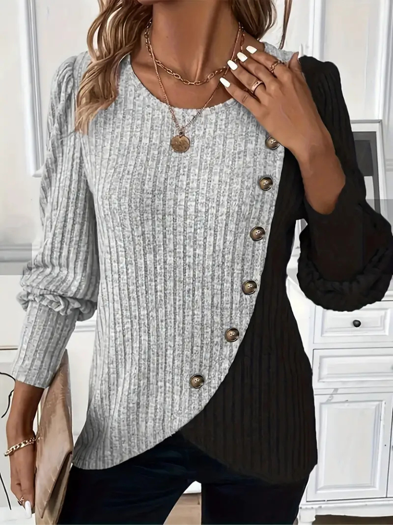 KAIA CASUAL KNIT LONGSLEEVE