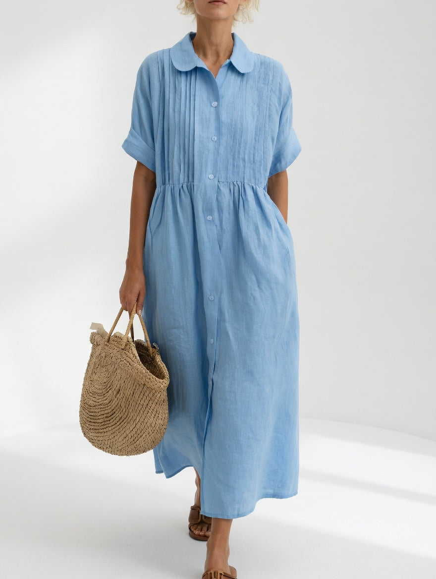Jorisa - Short Sleeve Midi Dress