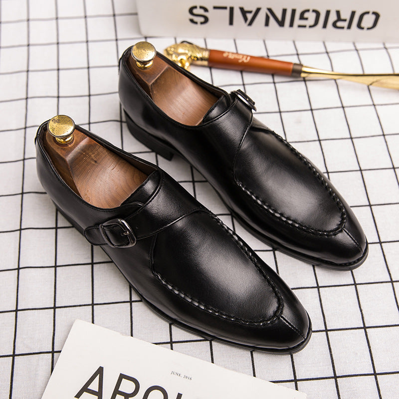 Isaias - Polished Buckled Dress Shoes