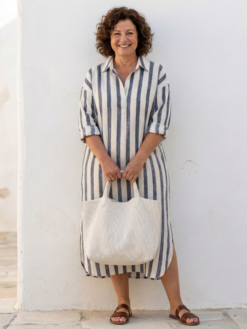 Raelynn™ | Relaxed Striped Shirt Dress