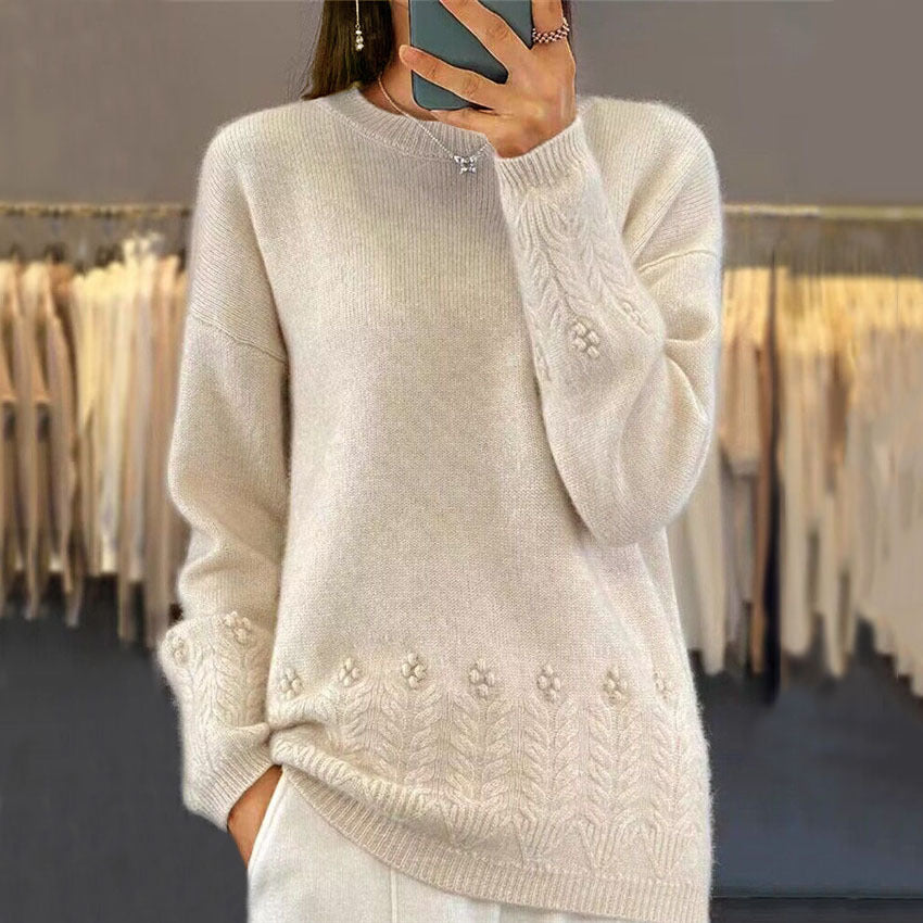 Alma | Floral Knit Sweater