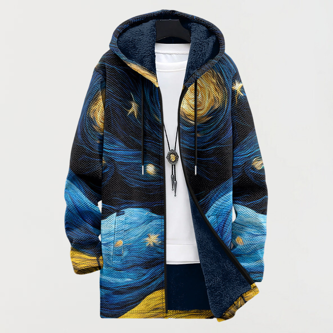 Nina - art -inspired cardigan