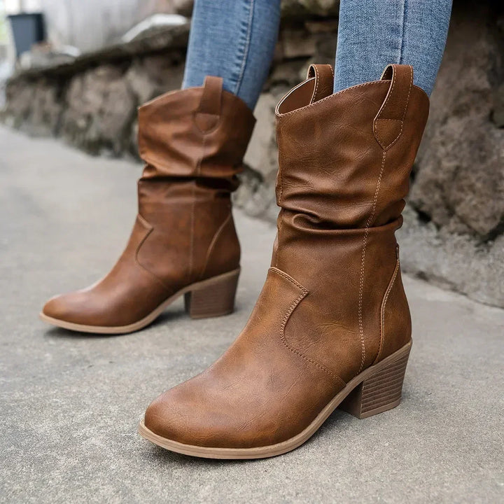 Mia® | Classic Mid-Calf Western Boots