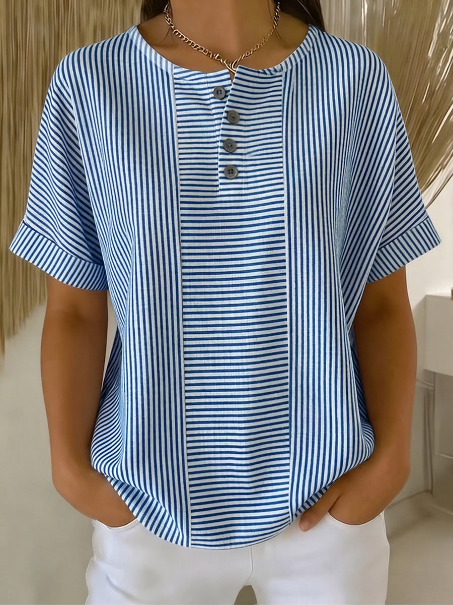 Lavinia - Colorfast Striped Blouse