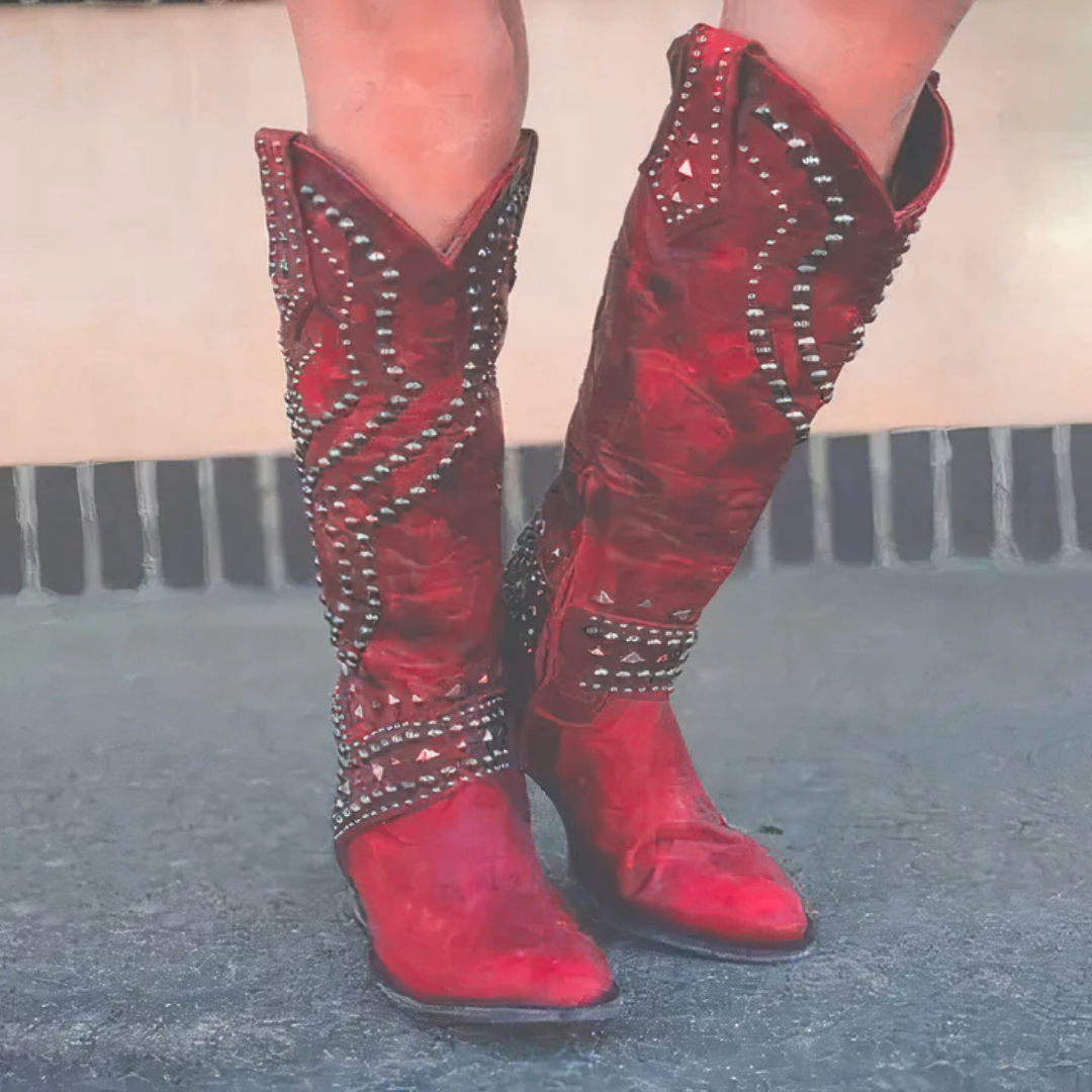 Mia® | Western Knee-High Boots